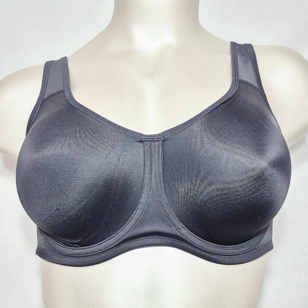 44G SYROKAN High Impact Underwire Max Control Underwire‎ Sports Bra Black NWT